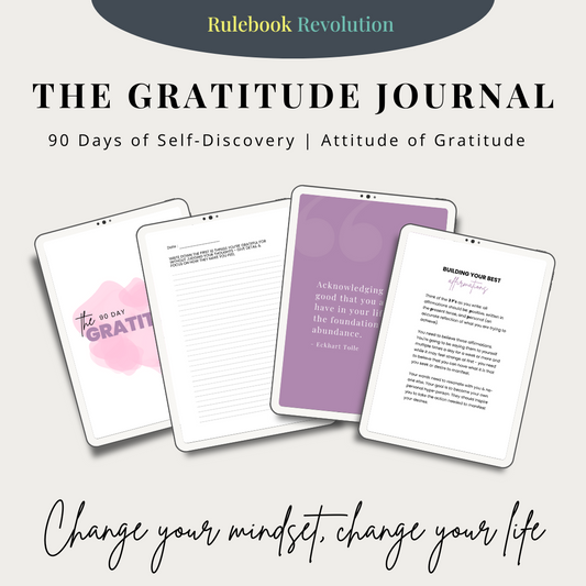 90 Day Gratitude Journal - Digital Download