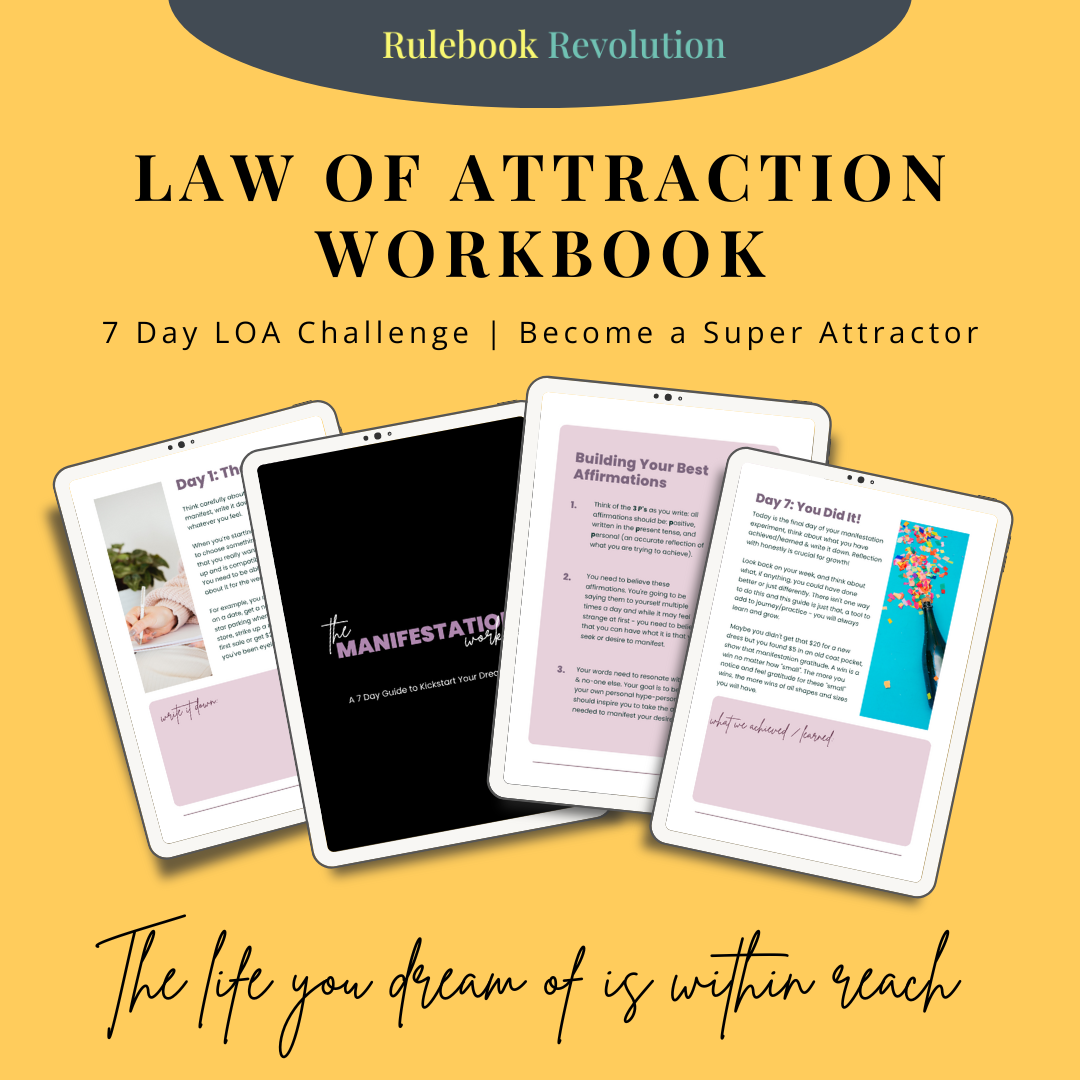 Law of Attraction Workbook | 7 Day Challenge | - Digital Product